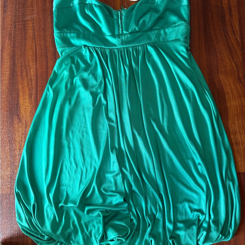 Bebe corset sweetheart neckline bubble dress